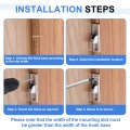 Sliding Door Keepers 2 07 X 0 57 304 Stainless Steel Glass Lock Latch With Mounting Screw For Various Patio Silver