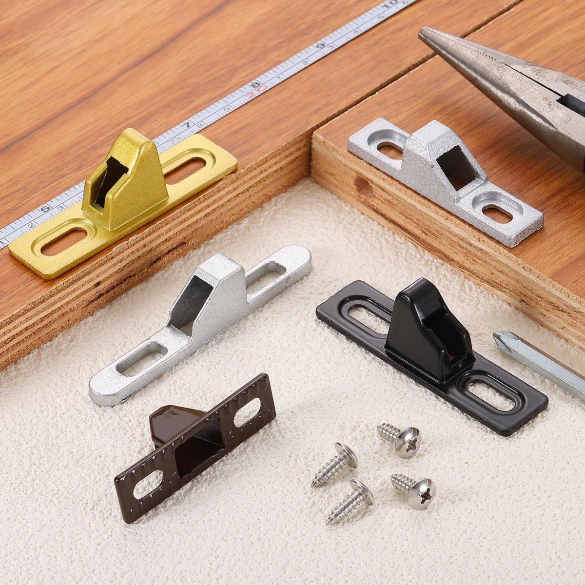 Sliding Door Keepers 2 07 X 0 57 304 Stainless Steel Glass Lock Latch With Mounting Screw For Various Patio Silver