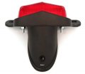 4into1 Lucas Style Tail Light Assembly Matte Black W Red Lens Motorcycle Scooter Dirt Bike