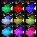 Qauben Car Ambient Lighting 64 Colors Multicoloured Music Footwell App Control Diy Decorative Atmosphere Dc 12v 1w