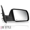 To1321340 Factory Style Passenger Right Side Mirror Manual Folding Power Adjust Heated Glass Compatible With Toyota Tundra