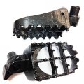 Httmt Mt216-006- Motorcycle Gunmetal Black Racing Foot Pegs Compatible With Cr500r Cr250r Cr125r Yz125 Yz250 Wr400f Yz400f
