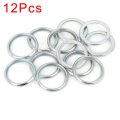 X Autohaux 12pcs M16 Silver Tone Oil Drain Plug Gasket Replacement For Subaru 803916010