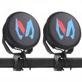 Mictuning 7 Inch Black Led Pods Protective Cover Cube Light Bar Offroad Driving Fog Lens For Trucks Tractor Suv Atv Boat 2pcs 