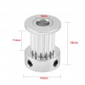 Uxcell Aluminum 16 Teeth 5mm Bore 3mm Pitch Timing Belt Pulley Wheel For 3d Printer