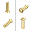 Uxcell Brass Machine Screws M5x16mm Phillips Pan Head Fastener Bolts For Furniture Office Equipment Electronics 20pcs 