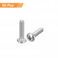 Uxcell 4-40x1 2 Pan Head Machine Screws 304 Stainless Steel 18-8 Screw Phillips Drive Fully Threaded Bright Finish Pack Of 200