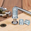 Uxcell 5 16-18 X 20mm Threaded Inserts Nuts 50pcs For Wood Furniture Interface Hex Socket Drive Insert With Wrench