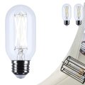 T14 Led Light Bulb 3000k Soft White 500 Lumens Clear E26 Medium Base 92 Cri Dimmable Wet Rated Ip65 Enclosed Fixture 120v 