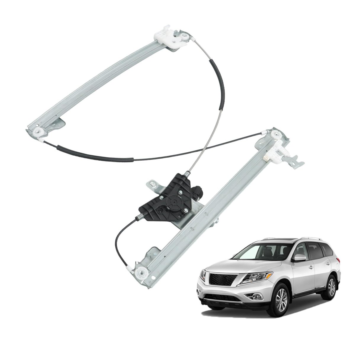 Front Passenger Side Power Window Regulator With Motor Replacement For Pathfinder 2013-2021 751-981 807203ka0a 807309pg0b