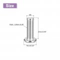 Uxcell M8x25mm Flat Round Head Phillips Screws 20pcs 304 Stainless Steel Drive Machine Full Thread Bright Finish Furniture