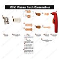 Plasma Drag Tip Electrode Kit For Eastwood Versa-cut 40amp Cutter Cb50 Torch Consumables 15pcs