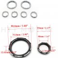 Httmt Mt447-001- Usa Instrument Board Burst Gauge Bezel Cover Compatible With H-d Street Tri Glide Chrome