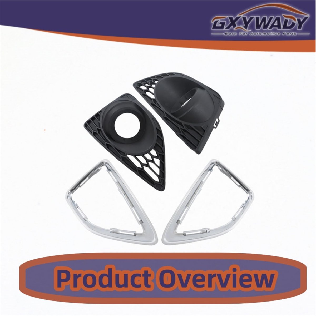 Fog Light Cover And Trim Replacement For 2010-2012 Fusion Driver Left Passenger Right Side Lamp Ae5z17e810ca Ae5z17e811ca