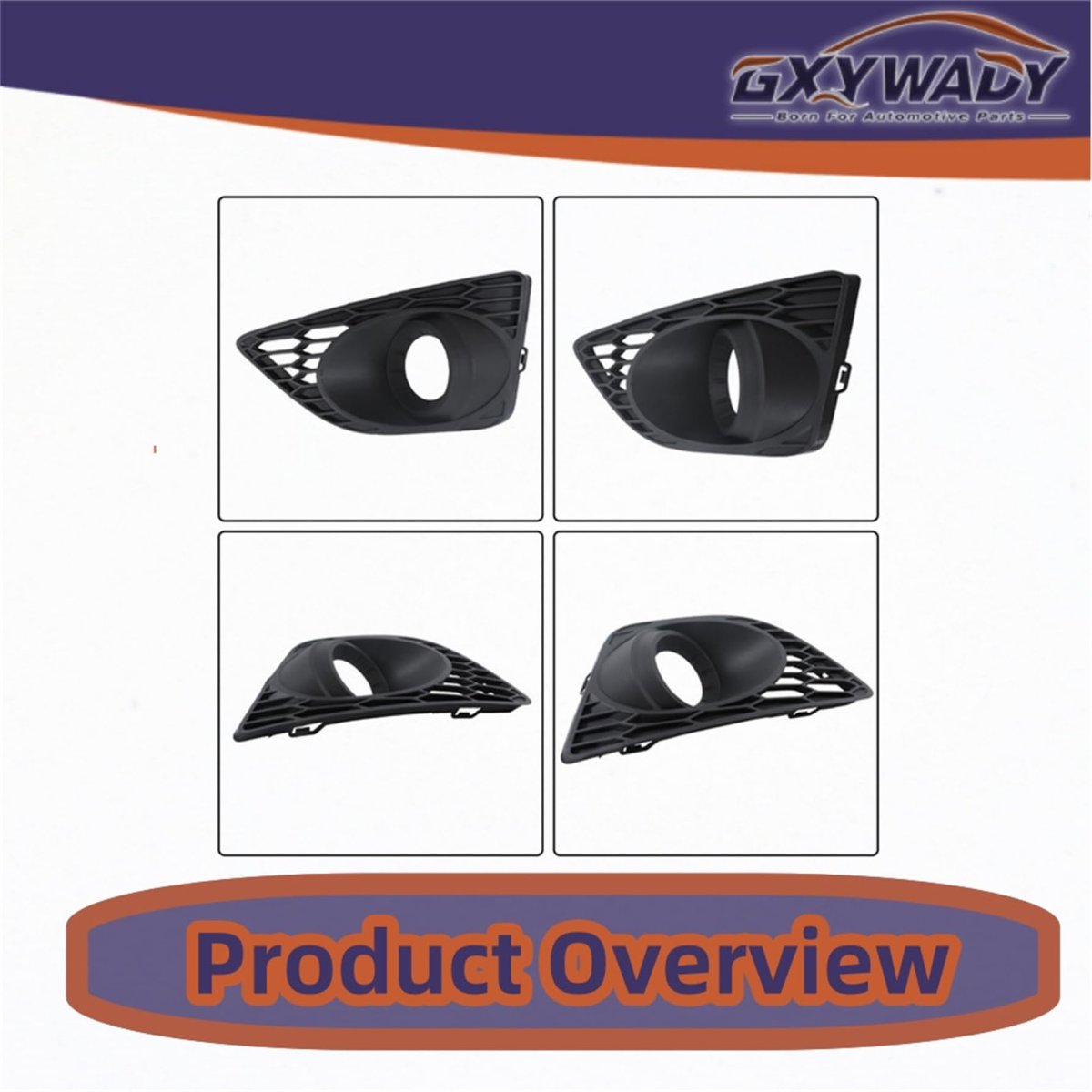 Fog Light Cover And Trim Replacement For 2010-2012 Fusion Driver Left Passenger Right Side Lamp Ae5z17e810ca Ae5z17e811ca