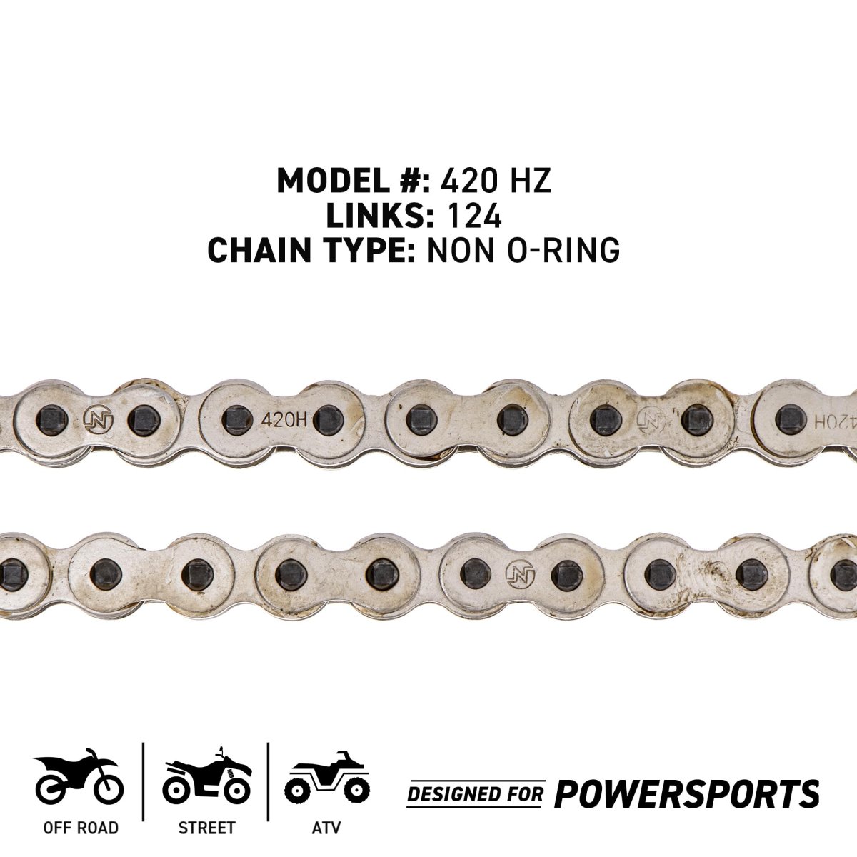 Niche Drive Sprocket Chain Combo For Kawasaki Z125 Pro Krt Front 14 Rear 30 Tooth 420 Standard 124 Links