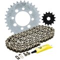 Niche Drive Sprocket Chain Combo For Kawasaki Z125 Pro Krt Front 14 Rear 30 Tooth 420 Standard 124 Links
