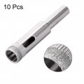 Uxcell 10mm Diamond Drill Bits Hole Saws For Glass Tile Porcelain Marble Ceramic Bottles Pots Brick Pack Of 10