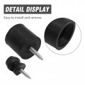 Hoypeyfiy 2pcs Trailer Door Holder Kit Fits For Rv Camper Cargo Bumper Rubber Black
