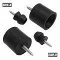 Hoypeyfiy 2pcs Trailer Door Holder Kit Fits For Rv Camper Cargo Bumper Rubber Black