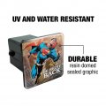 Superman Be Right Back Tow Trailer Hitch Cover Plug Insert