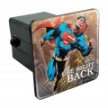 Superman Be Right Back Tow Trailer Hitch Cover Plug Insert