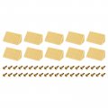 10pcs 90 Degree Plastic Corner Braces With Cover Cap 41x19x19mm Nylon Shelf Right Angle Brackets Screws For Cabinets Cupboards 
