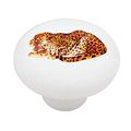 Leopard Stalk Decorative High Gloss Ceramic Drawer Knob 
