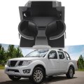 Gray Rear Center Console Cup Holder Box Assembly Replacement For Frontier Pathfinder Xterra 96965-zs00a Plastic Storage