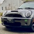 Hecasa Front Grille Upper Lower Compatible With 2002-2006 Mini Cooper S R50 R52 R53 Honeycomb Mesh Grill