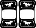 Jeeptails Running Horse Mustang Tail Lamp Light Covers For Jeep Gladiator 