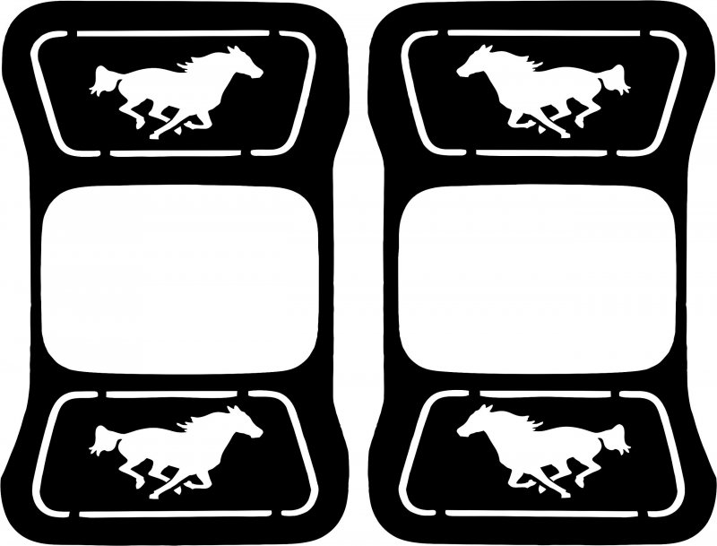 Jeeptails Running Horse Mustang Tail Lamp Light Covers For Jeep Gladiator