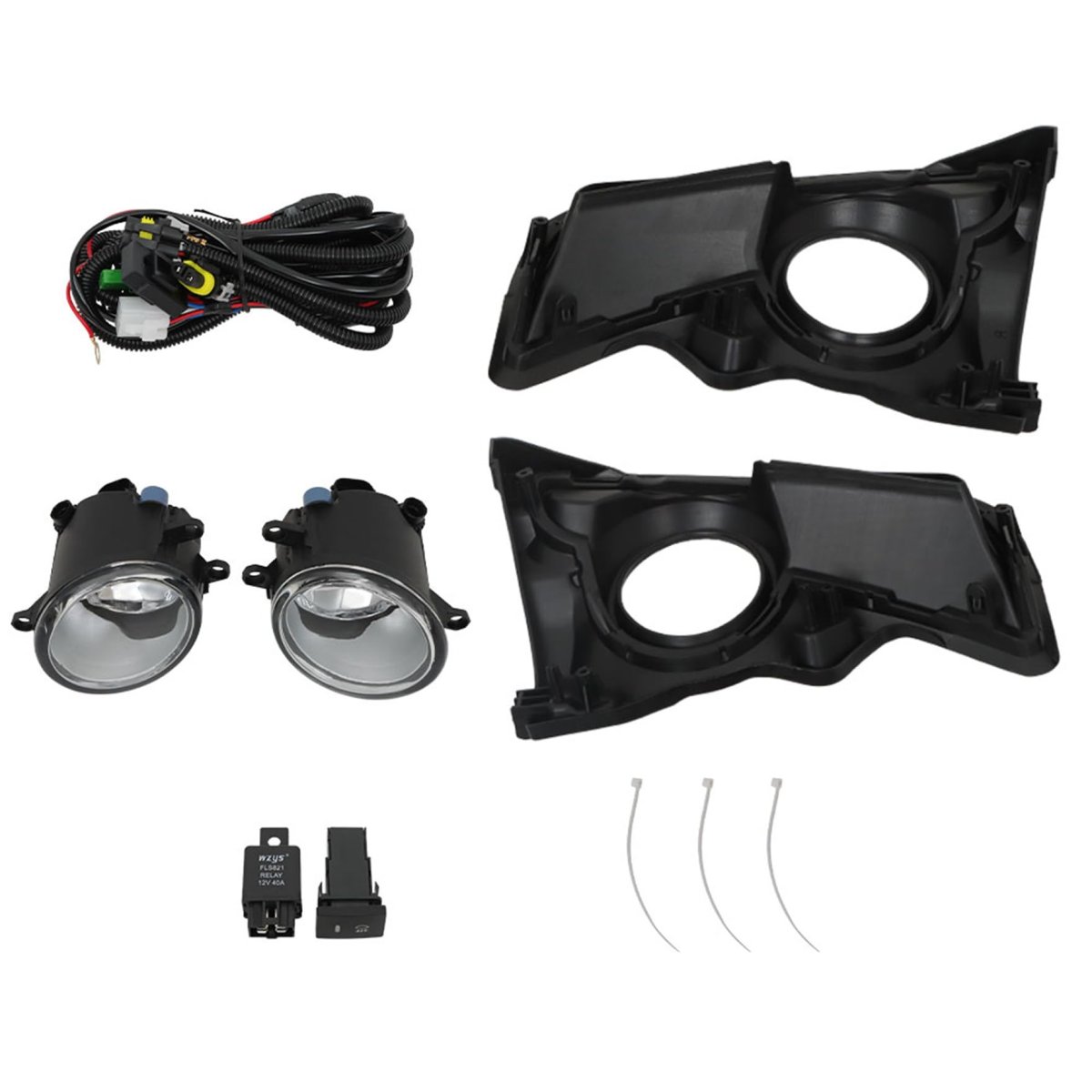 Fog Lights Assembly For 2017 2018 Highlander Right Left Side Driving Lamps 81220 06070 With Bulbs Switch And Wiring Kit