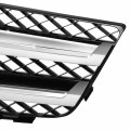Mb1200161 Factory Style Front Grill Grille Assembly With Chrome Shell And Black Diamond Mesh Insert Compatible Mercedes-benz