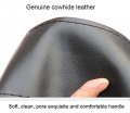 Baver Genuine Leather Car Steering Wheel Cover Stitching Style With Needles Thread Hand Sewing Diy M 14 5 15 Coffee Drilling