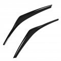 Car Headlight Eye Lid Covers Eyebrow 1 Pair Bright Black Scratch Resistant Replacement For Camry 2018a 2023