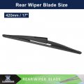 X Autohaux Rear Windshield Wiper Blade Replacement Ford Expedition 2012-2015 For Lincoln Navigator 2009-2016