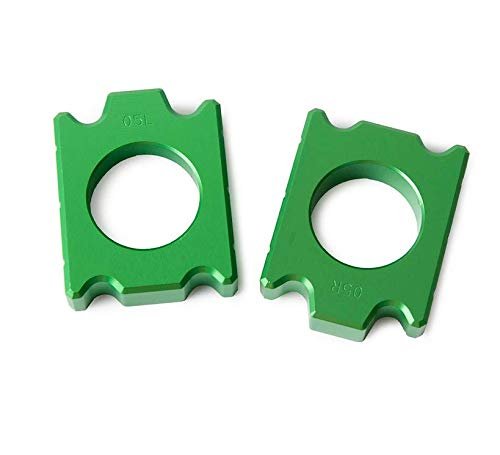 Whales Motorcycle Rear Axle Blocks Chain Adjuster For Kawasaki Kx125 Kx250 Kx250f Kx450f Klx450r Kx 125 250 250f 450f Klx 450r