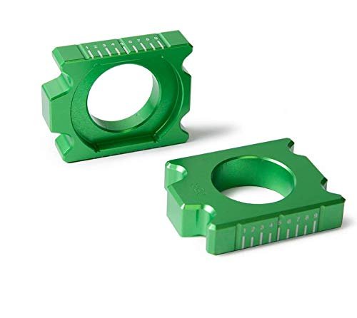 Whales Motorcycle Rear Axle Blocks Chain Adjuster For Kawasaki Kx125 Kx250 Kx250f Kx450f Klx450r Kx 125 250 250f 450f Klx 450r