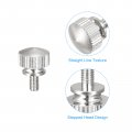 Uxcell Knurled Thumb Screws M3x6mm Brass Shoulder Bolts Grip Knobs Fasteners Nickel Plated 5pcs
