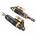 Mallofusa 320mm 2pcs Rear Motorcycle Shock Absorbers Suspension Eye To Clevis Universal For Kawasaki Honda Yamaha Suzuki Black