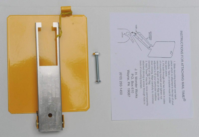 Mail Box Signal Flag Alert Aluminum Yellow