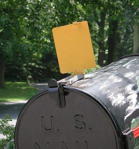 Mail Box Signal Flag Alert Aluminum Yellow