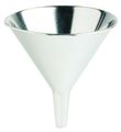 Utility Funnel 10 Oz Capacity Alloy Steel 5 In Height 4 Diameter 0 Od Tip Silver 75-009 