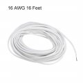 Uxcell Silicone Wire 16 Awg Ultra Flexible 600v Electric Strands Of Tinned Copper Ft White