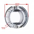 Front And Rear Brake Shoes For Yamaha Yfm 250 Bear Tracker 1999-2000