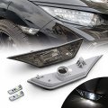 Nslumo Front Led Side Marker Lights For Honda Civic 10th Gen 2016-2021 Coupe Hatchback With 2pcs T10 Light Bulbs Oem Ho2551127n