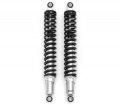 Reproduction Motorcycle Shocks Chrome W Black Springs Eye Eye 395mm 15 1 2 Fits Honda Xl125s Xl185s 