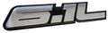 6 1l Liter Silver Hemi Engine Real Aluminum Emblem Badge For Dodge Charger Challenger Magnum Jeep Grand Cherokee Chrysler 300c