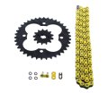 Fits Honda Trx250r 250r 520-92 Yellow O Ring Chain Sprocket Black 13 38 